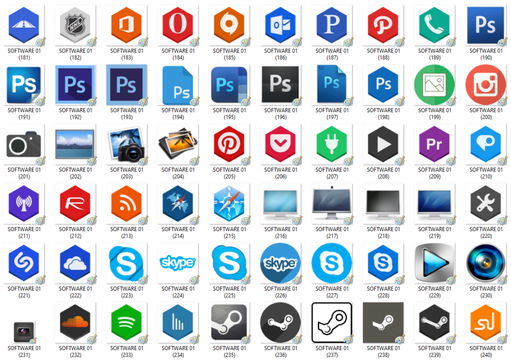 SOFTWARE 01 – 301 IMAGENS PNG - Mega Pack do Designer Legacy